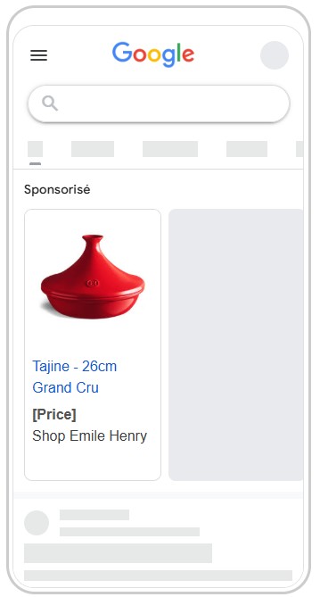 Campagne Google Search pour Emile Henry