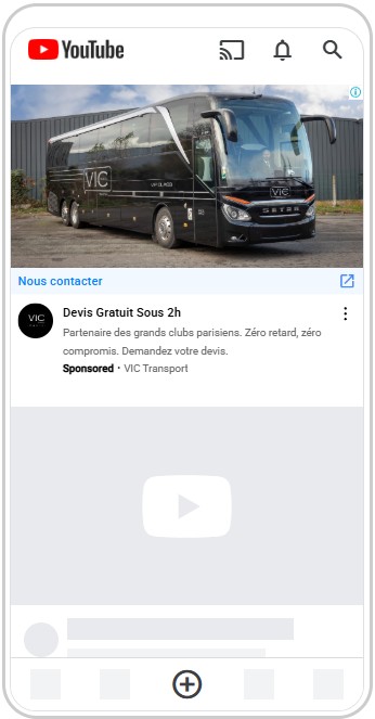 Campagne YouTube Ads pour VIC