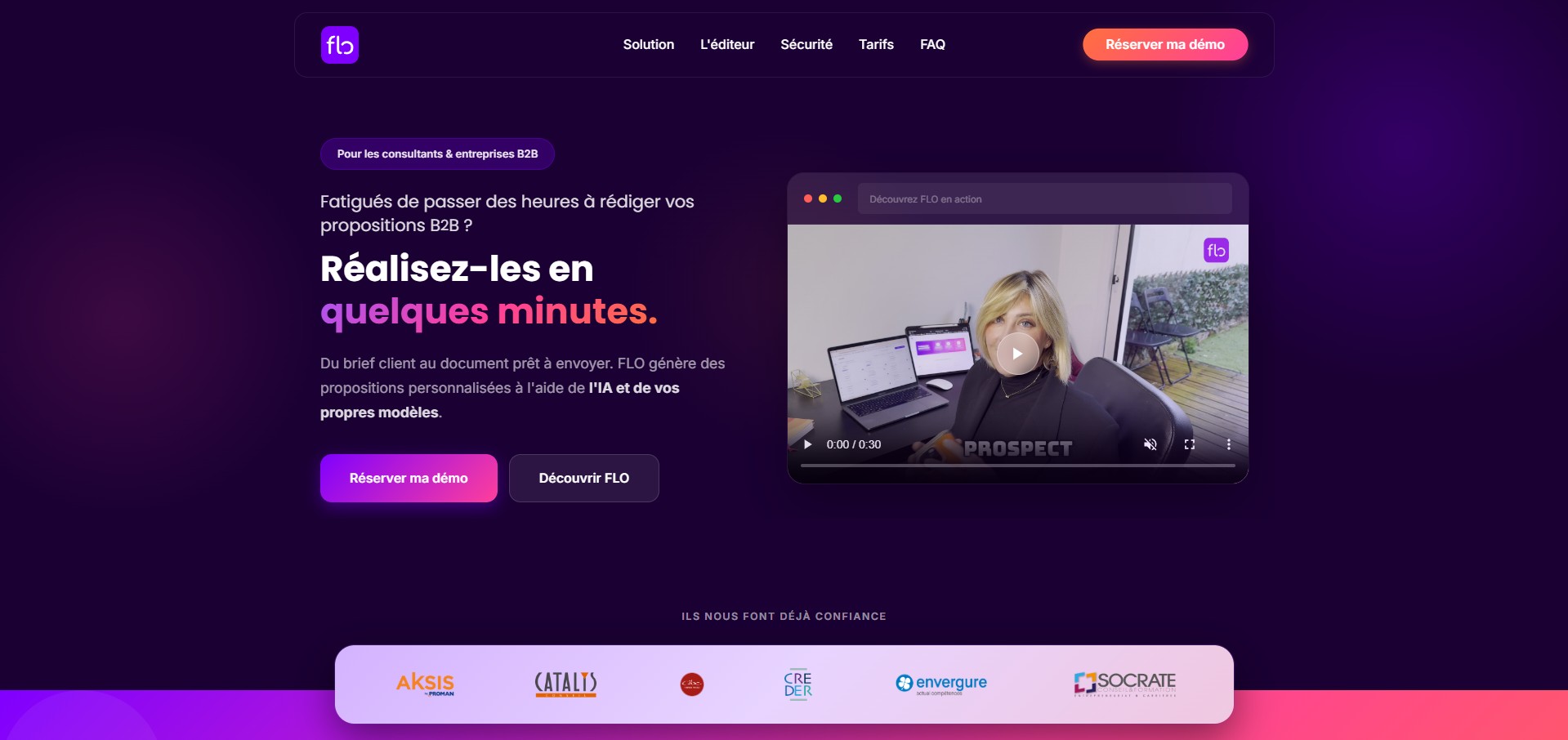 FLO - SaaS de génération de propositions commerciales B2B